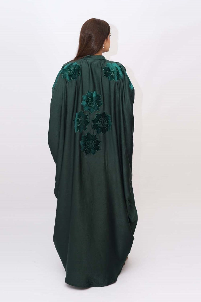 Valvet Apelic silk Abaya