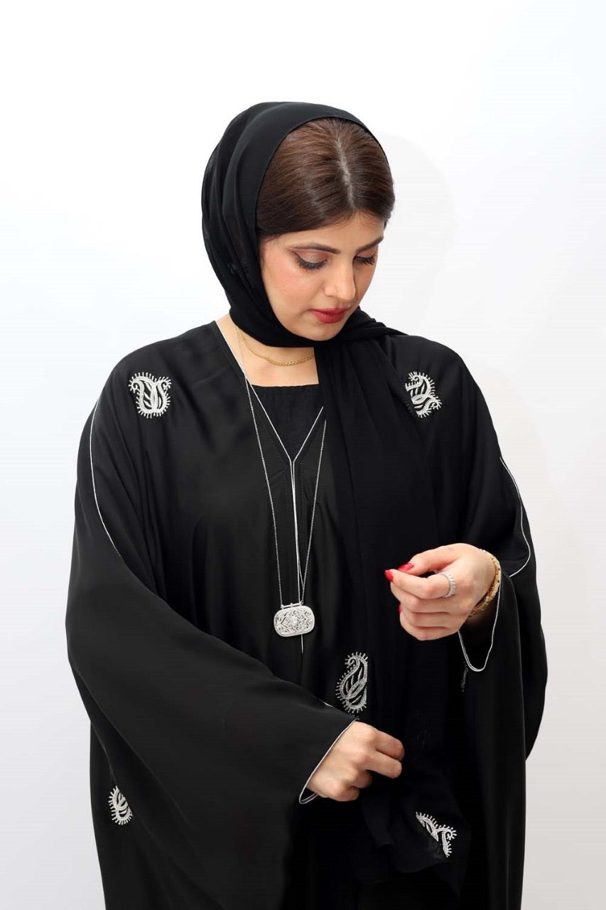 Embroidery carry Kaftan abaya