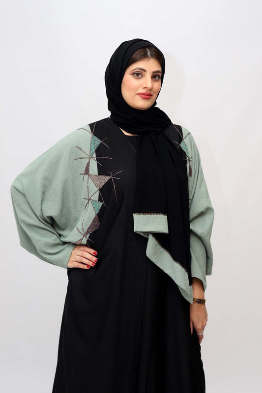 Kaftan style beads work Abaya